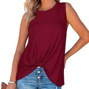 NWT Women’s Maroon Tank Blouse New With Tags Medium